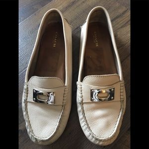 Coach Tan Leather Loafers